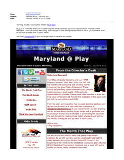 May/June 2012 - Maryland Sports