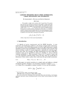 Largest Weighted Delay First Scheduling