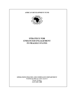 Strategy for Enhanced Engagement in Fragile States