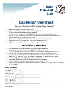 Captains` Contract - WAVE Volleyball Club
