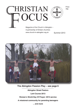 The Abingdon Passion Play &ndash; see page 6