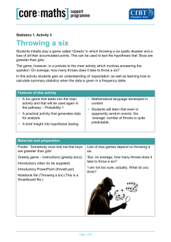 Statistics_Throwing a six_LS