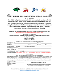 NKCSD Youth Volleyball League