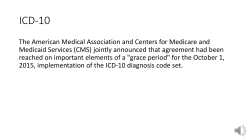 ICD-10 - New York County Medical Society