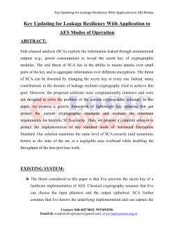 Key Updating for Leakage Resiliency With
