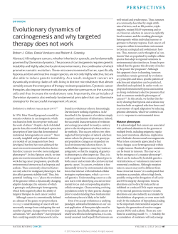 Evolutionary dynamics of carcinogenesis and why targeted therapy