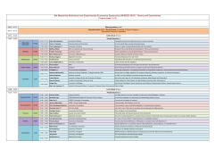 9th Maastricht Behavioral and Experimental Economics Symposium