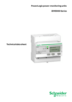PowerLogic power-monitoring units iEM3000 Series Technical data