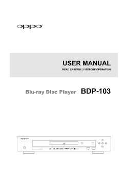 user manual - OPPO Digital
