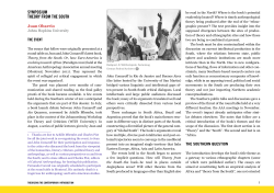 SYMPOSlUM THEORY FROM THE SOUTH