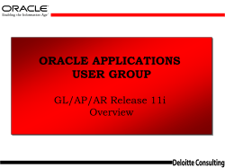 AP Screen Shots ORACLE Receivables Release 11i