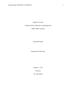 Optimal Resume at KAPLAN UNIVERSITY