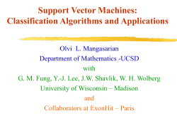 Mathematical Programming in Support Vector Machines