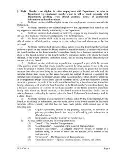 G.S. 136-14 Page 1 &sect; 136-14. Members not eligible for other