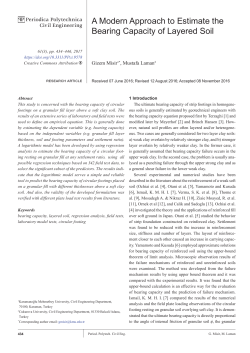 A Modern Approach to Estimate theBearing Capacity of Layered Soil