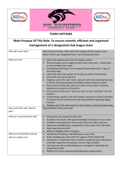 team captains - PSL Panthers Netball Club!