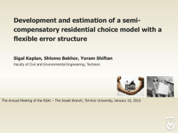 Development and estimation of a semi-compensatory
