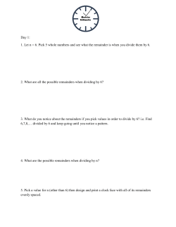 1. Let n = 6. Pick 5 whole numbers and see what the