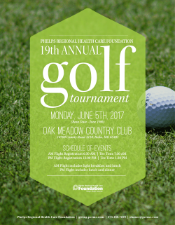 19th Annual Sponsorship Packet - Phelps Regional Health Care