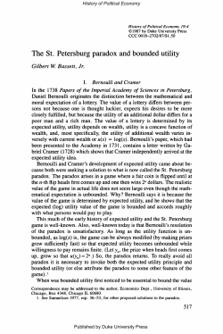 The St. Petersburg paradox and bounded utility