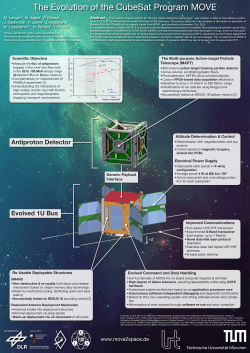 The Evolution of the CubeSat Program MOVE