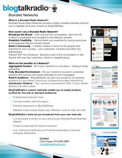 Branded Networks - Blog Talk Radio