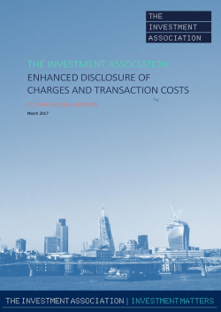 Enhanced disclosure of charges and transaction costs