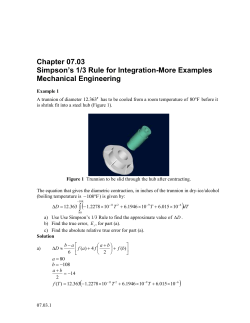 Simpson`s 1/3 Rule for Integration
