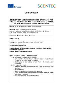 ScenTec sound group silabus advanced