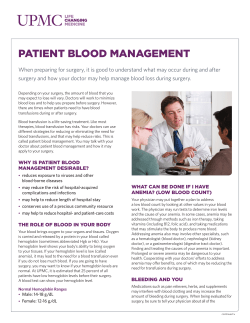 Patient Blood Management