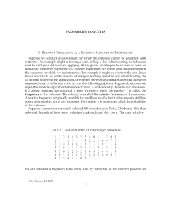 Probability Concepts - Iowa State University, Department of Economics
