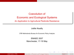 Coevolution of Economic and Ecological Systems