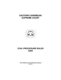 eastern caribbean supreme court civil procedure rules 2000