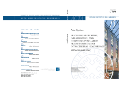 Preceding medication, inflammation, and hematoma