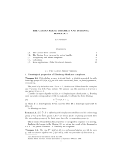 THE CARTAN-SERRE THEOREM AND INTRINSIC HOMOLOGY