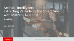 Artificial Intelligence: Extracting Value from the Smart Grid with