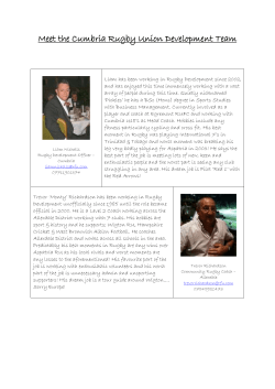 Meet the Cumbria Rugby Union Development Team