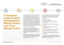 5 Essential Legal Project Management Metrics Every Law Firm