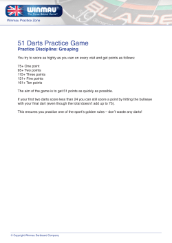 51 Darts Practice Game
