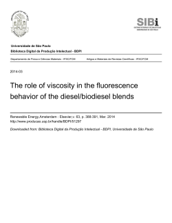 The role of viscosity in the fluorescence behavior of the
