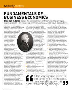 The principal-agent problem