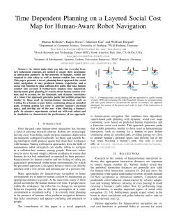 Time Dependent Planning on a Layered Social Cost Map for Human