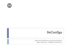 fwConfigs - CERN Indico