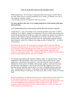 Notes on &ldquo;In the Men`s Room of the Sixteenth Century&rdquo;