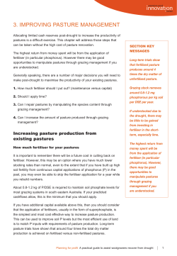 Planning for Profit - chapter 2: Improving pasture management