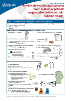 How to safely collect pus samples from buboes of patients