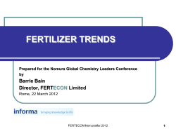 Crop Prices vs Fertilizer Prices