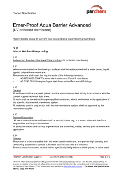 Emer-Proof Advanced - UV Protected Spec Clause