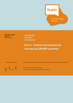 Control mechanisms for harnessing DR/DER potential