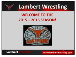 - Lambert Wrestling